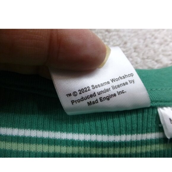 NWT- Sesame Street Youth Oscar The Grouch Embroidered Short Sleeve Top - Picture 6 of 10